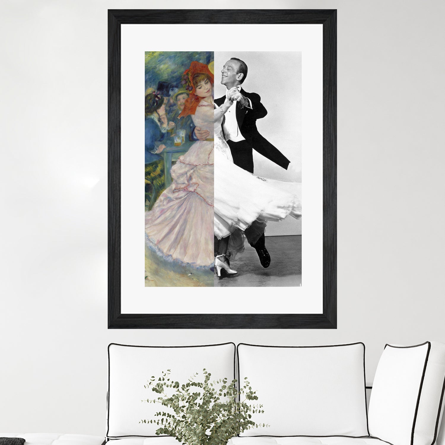 Renoir's Dance at Bougival & Fred Astaire by Luigi Tarini on GIANT ART - gray photo manipulation