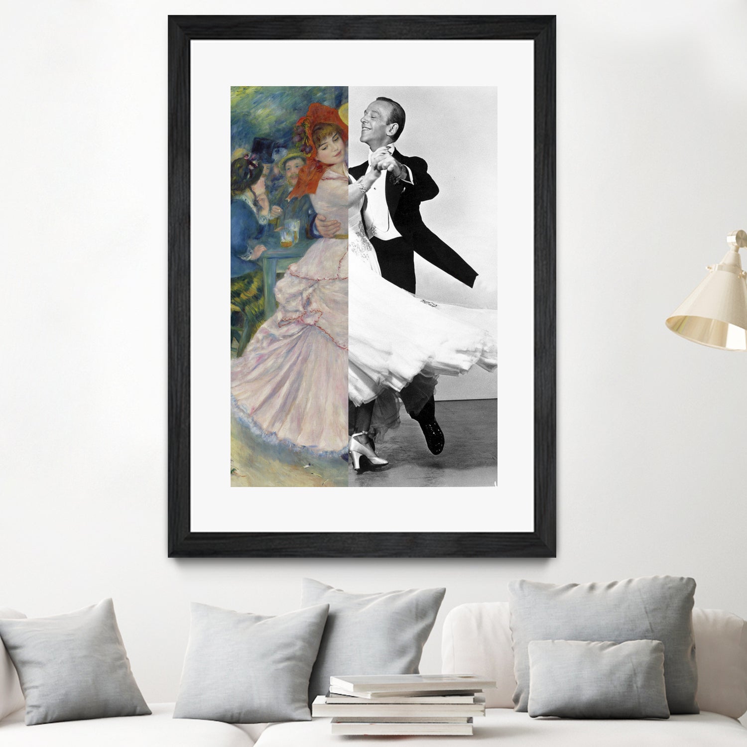 Renoir's Dance at Bougival & Fred Astaire by Luigi Tarini on GIANT ART - gray photo manipulation