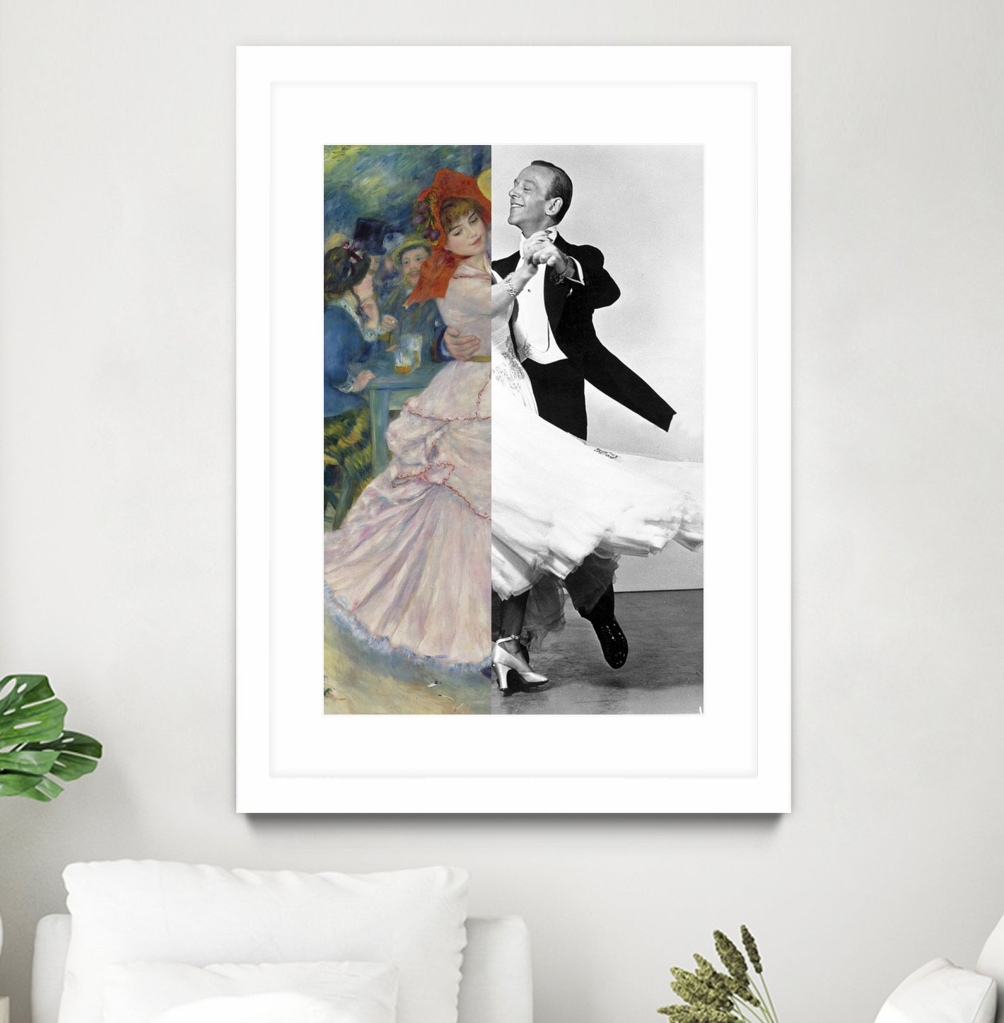 Renoir's Dance at Bougival & Fred Astaire by Luigi Tarini on GIANT ART - gray photo manipulation