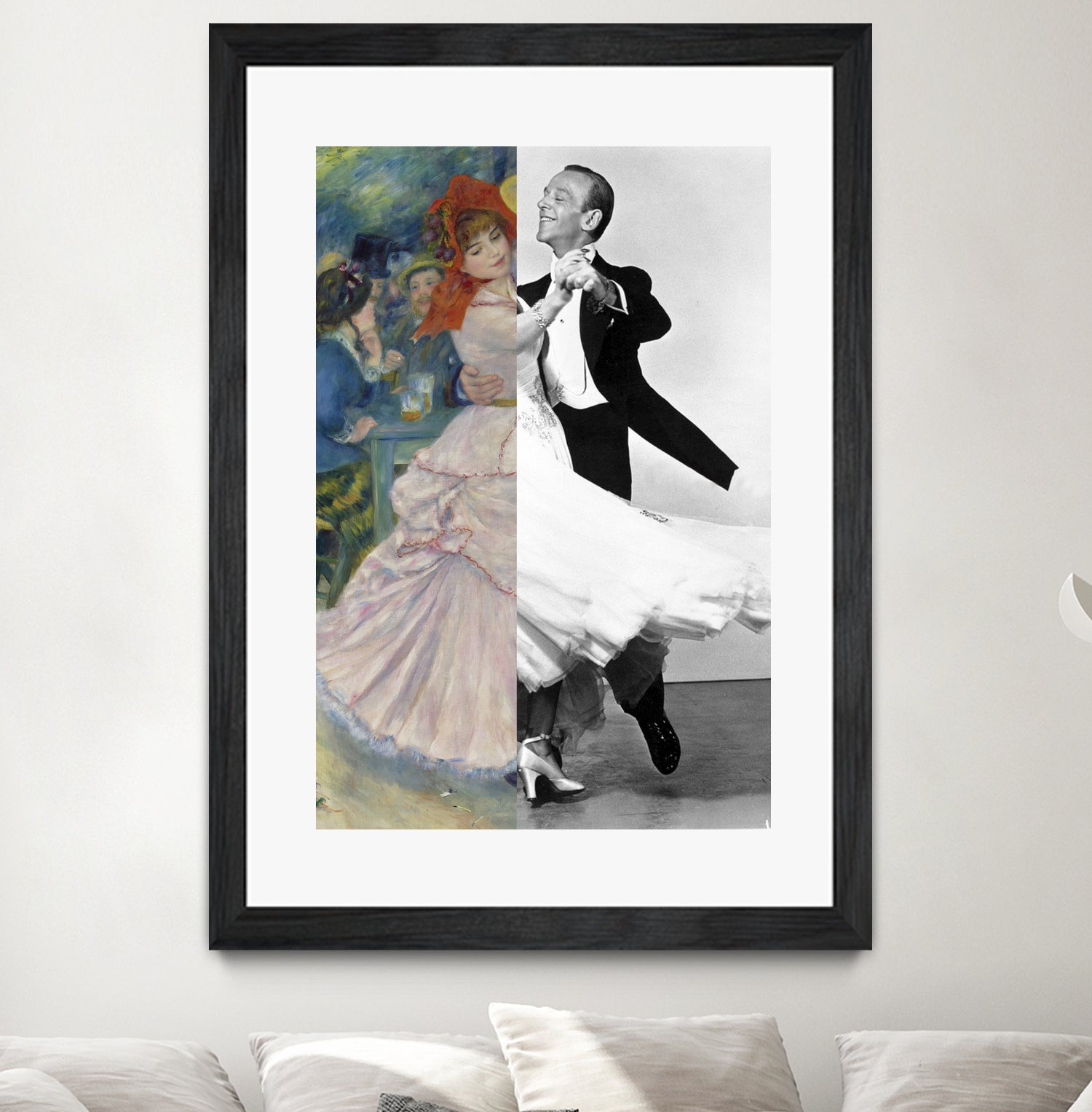 Renoir's Dance at Bougival & Fred Astaire by Luigi Tarini on GIANT ART - gray photo manipulation