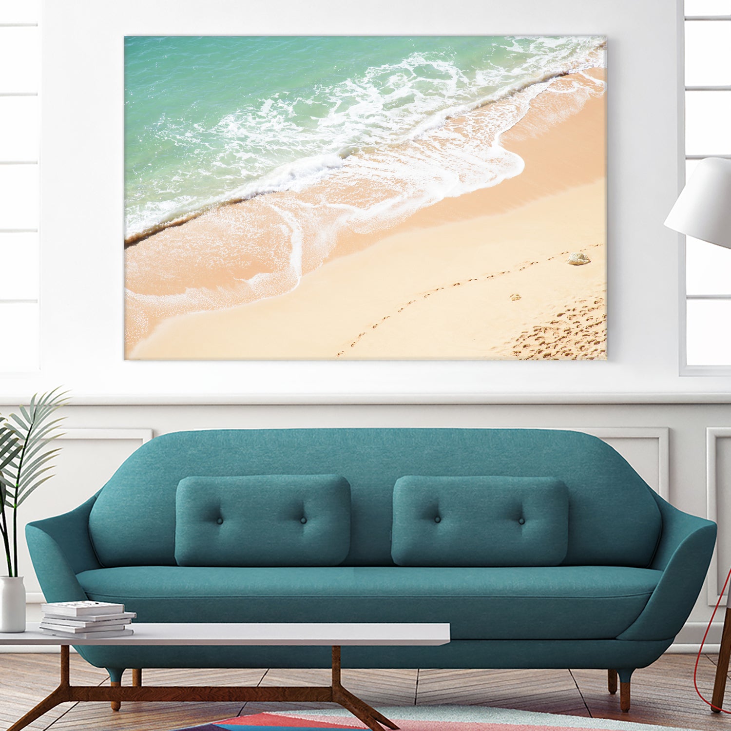 Atlantic Ocean Bliss 7 by Anitas Bellas Art on GIANT ART - beige landscape  turquoise water