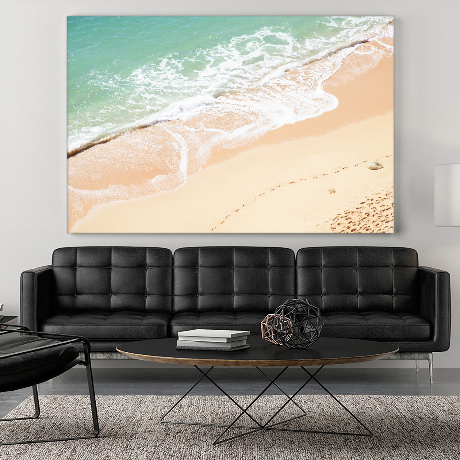 Atlantic Ocean Bliss 7 by Anitas Bellas Art on GIANT ART - beige landscape  turquoise water