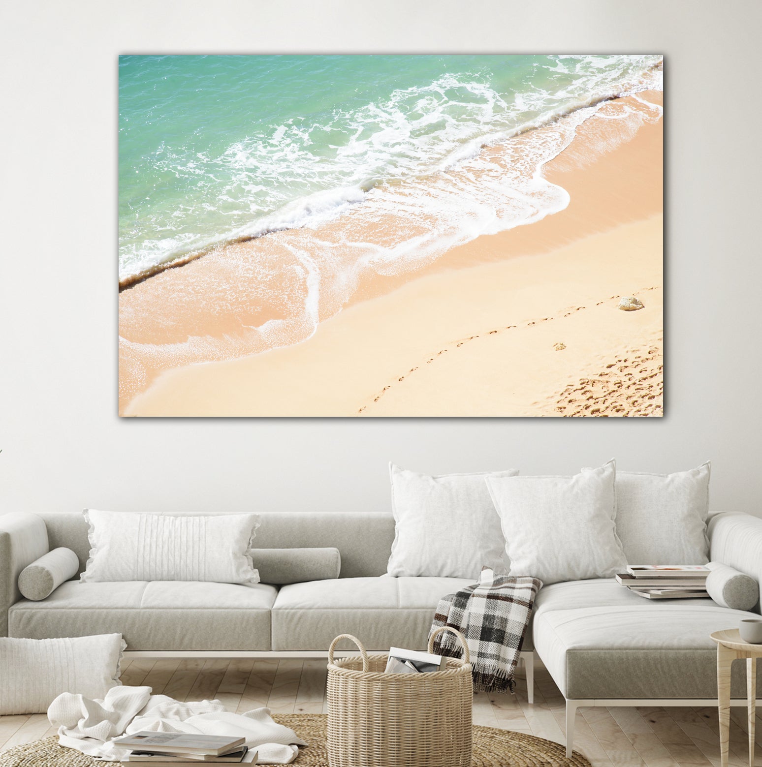 Atlantic Ocean Bliss 7 by Anitas Bellas Art on GIANT ART - beige landscape  turquoise water