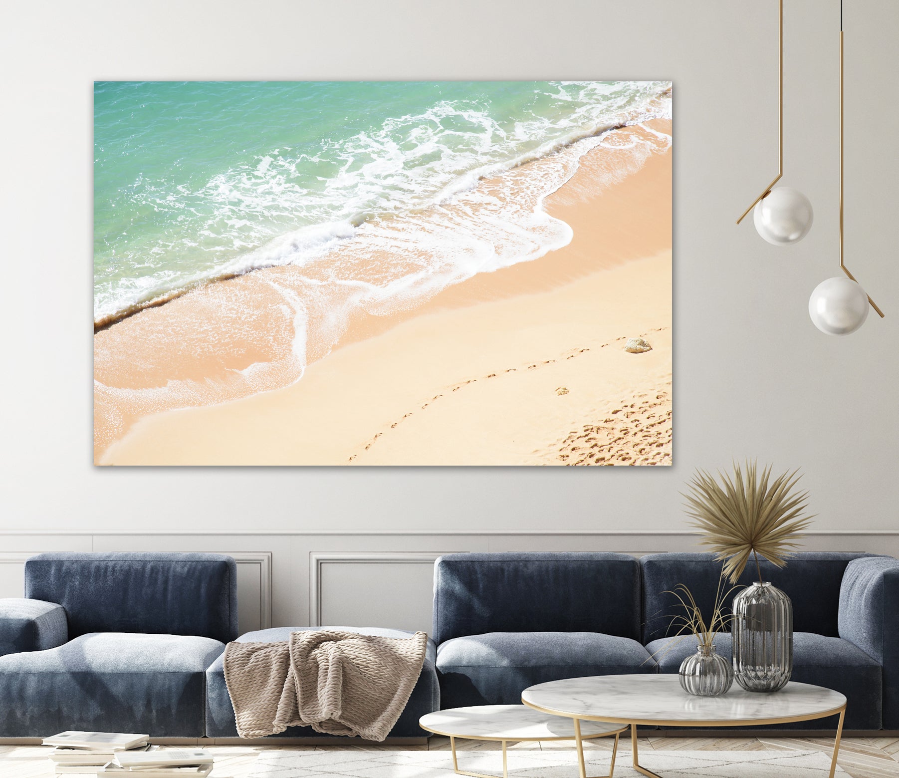 Atlantic Ocean Bliss 7 by Anitas Bellas Art on GIANT ART - beige landscape  turquoise water