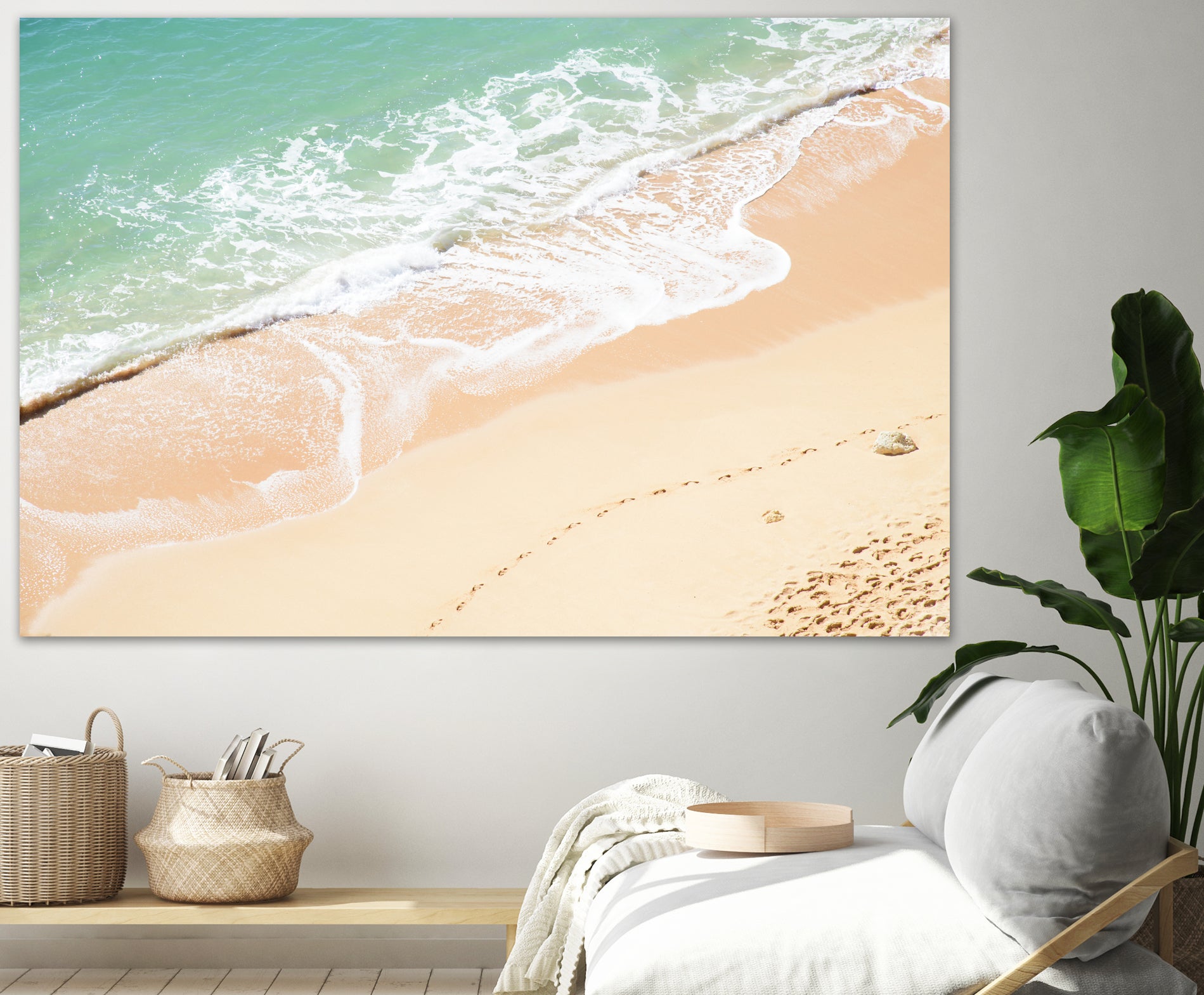 Atlantic Ocean Bliss 7 by Anitas Bellas Art on GIANT ART - beige landscape  turquoise water