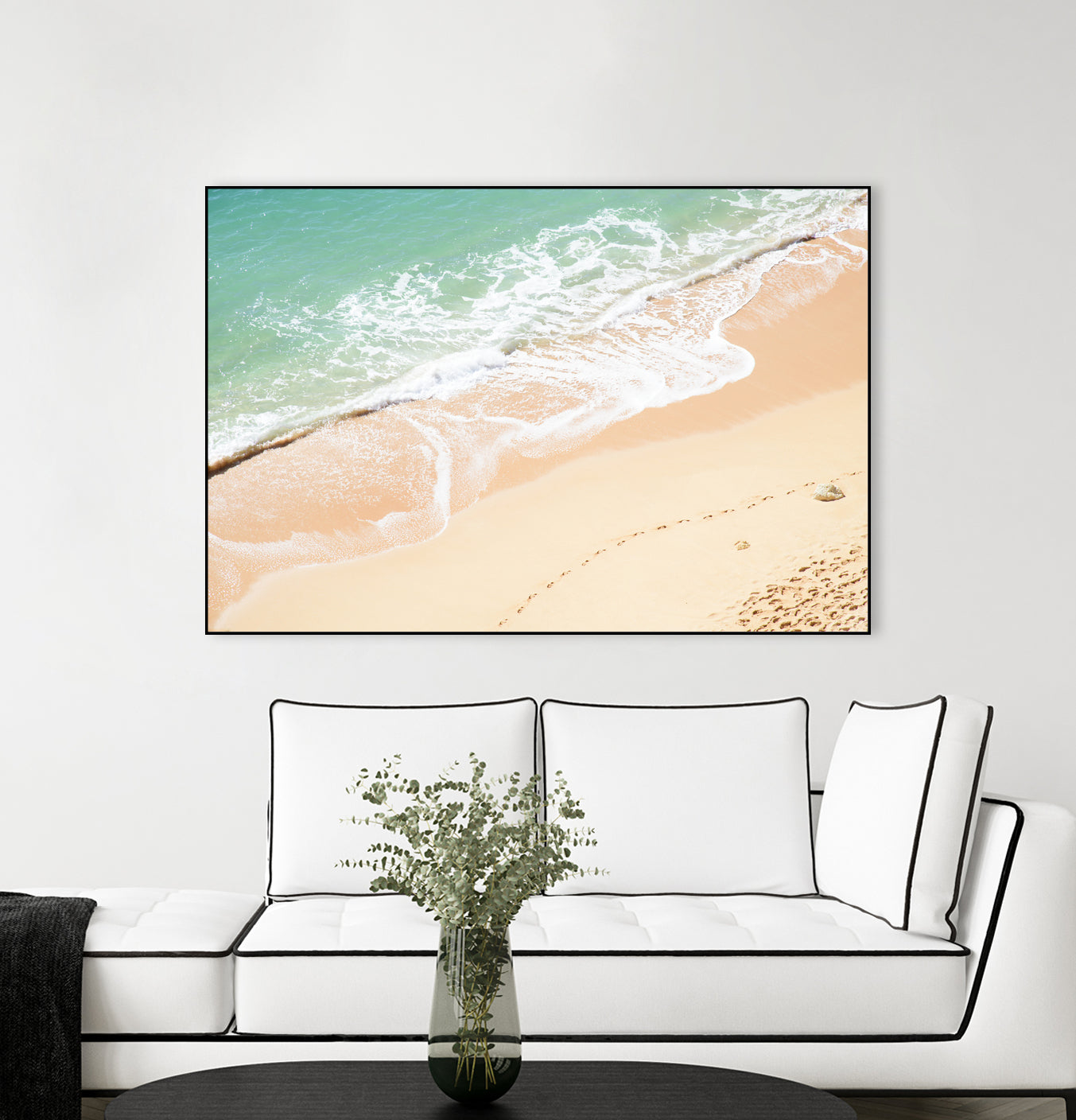 Atlantic Ocean Bliss 7 by Anitas Bellas Art on GIANT ART - beige landscape  turquoise water