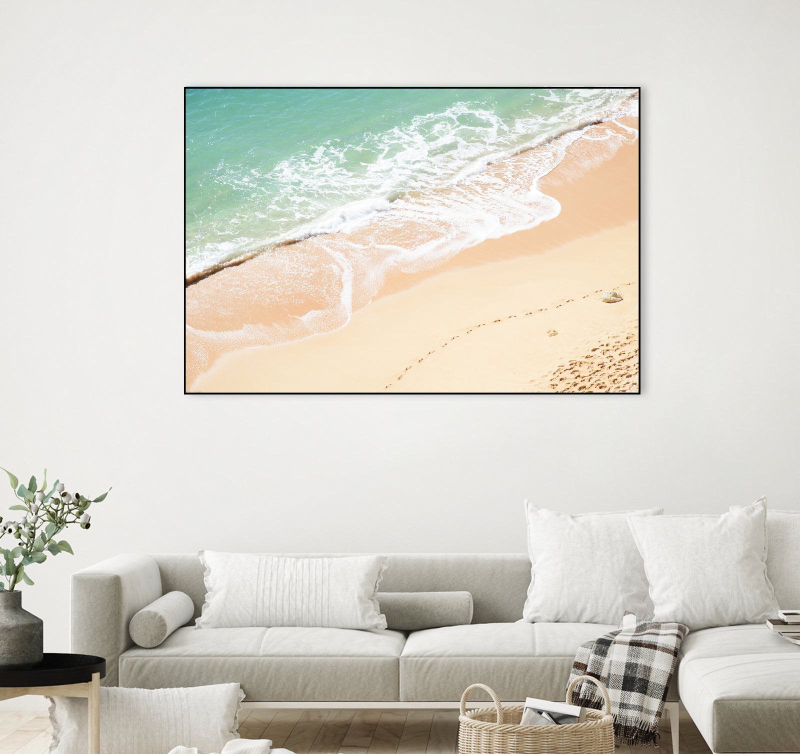 Atlantic Ocean Bliss 7 by Anitas Bellas Art on GIANT ART - beige landscape  turquoise water