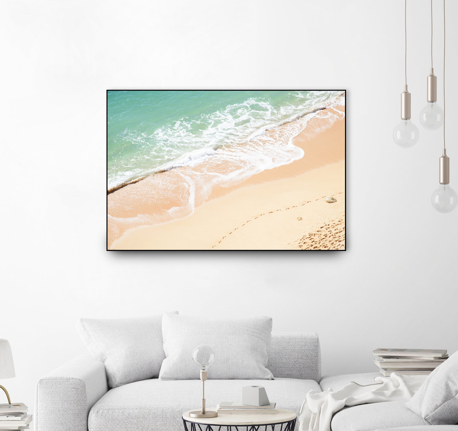 Atlantic Ocean Bliss 7 by Anitas Bellas Art on GIANT ART - beige landscape  turquoise water