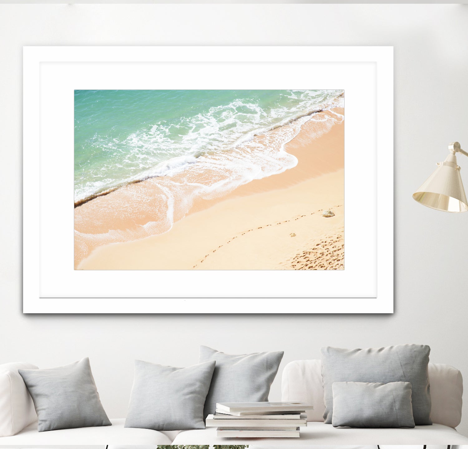 Atlantic Ocean Bliss 7 by Anitas Bellas Art on GIANT ART - beige landscape  turquoise water