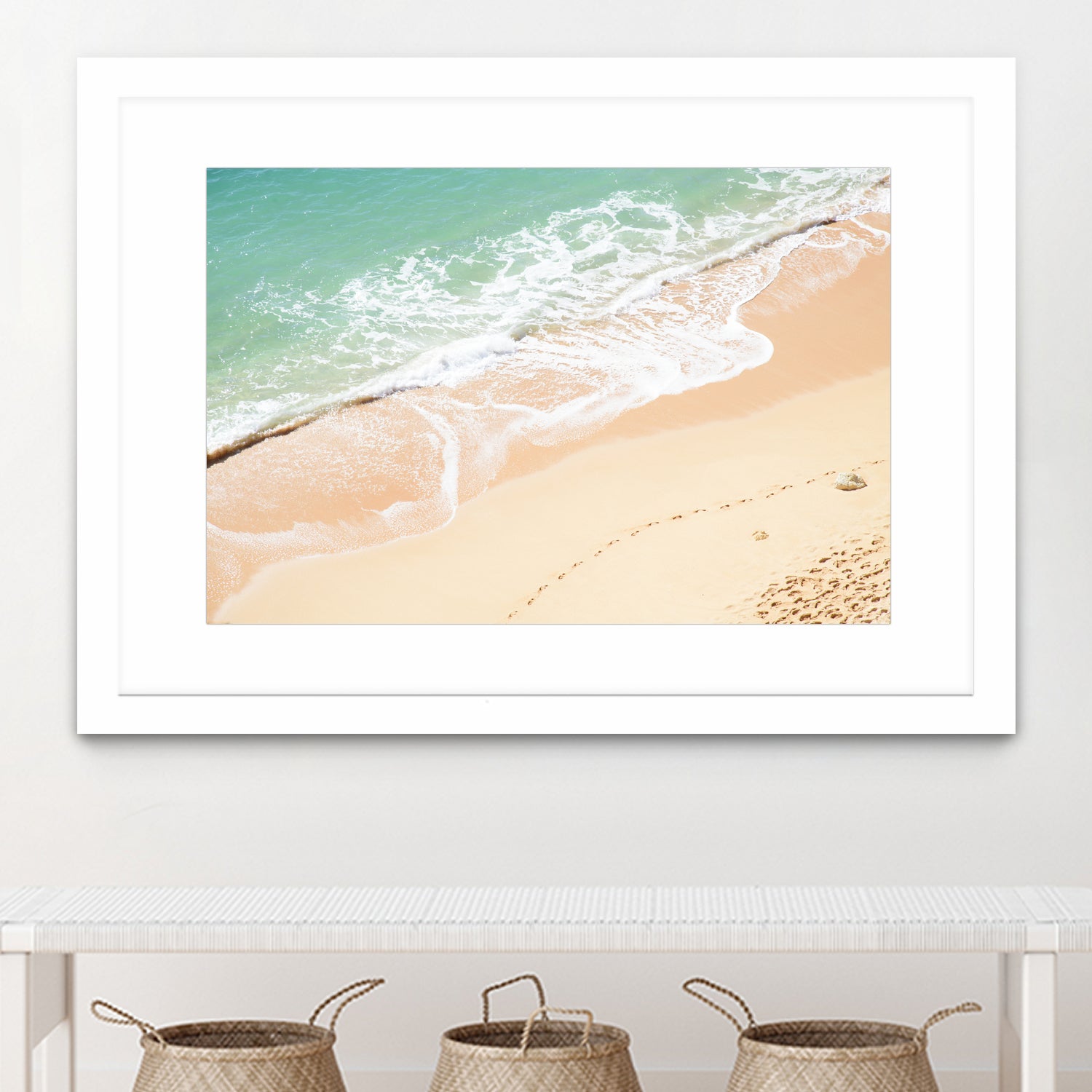 Atlantic Ocean Bliss 7 by Anitas Bellas Art on GIANT ART - beige landscape  turquoise water