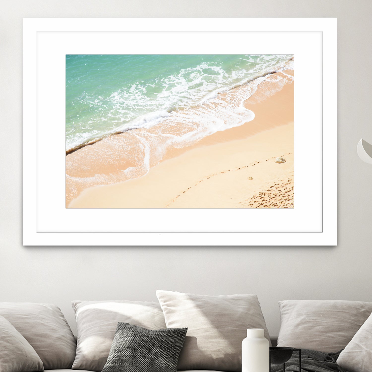 Atlantic Ocean Bliss 7 by Anitas Bellas Art on GIANT ART - beige landscape  turquoise water