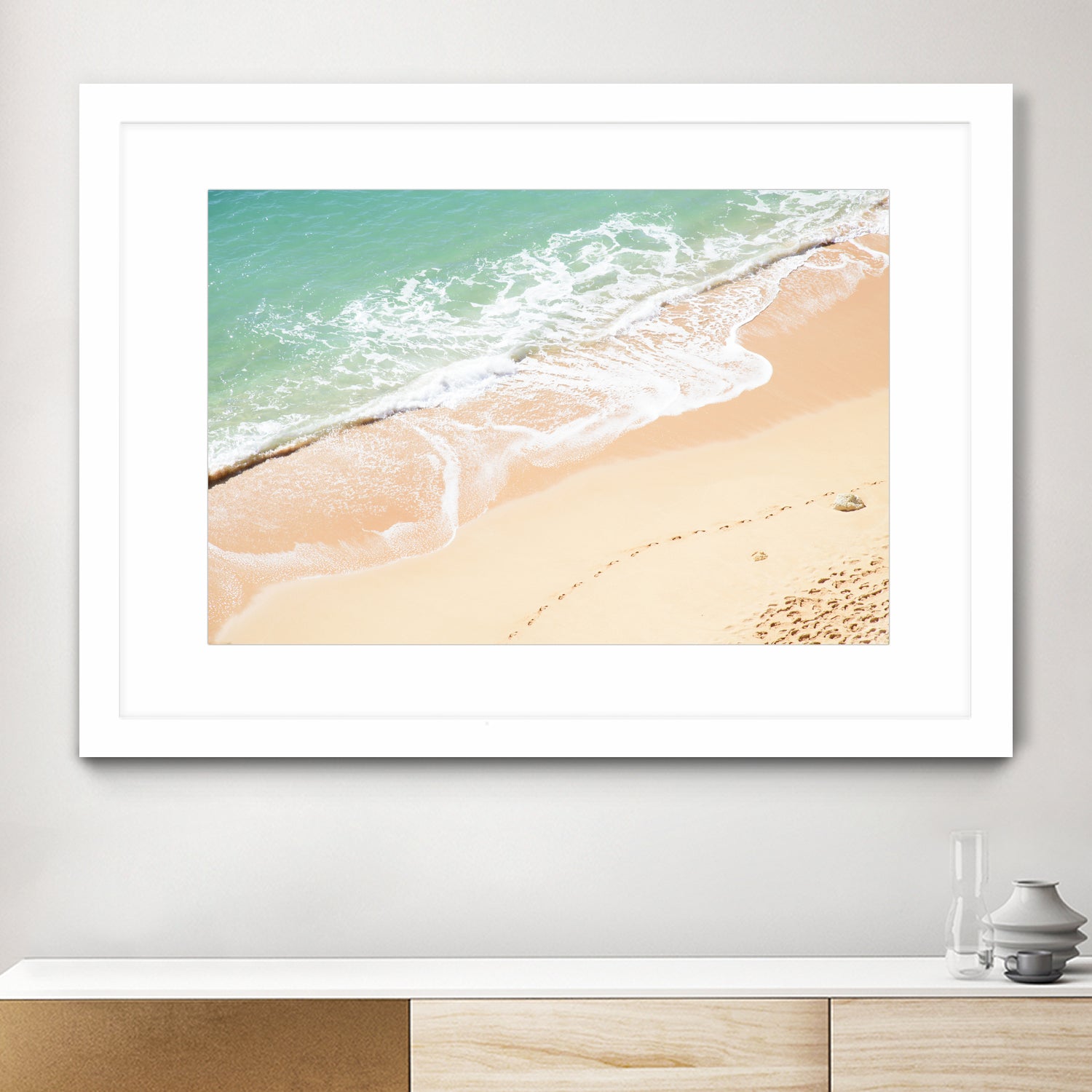 Atlantic Ocean Bliss 7 by Anitas Bellas Art on GIANT ART - beige landscape  turquoise water