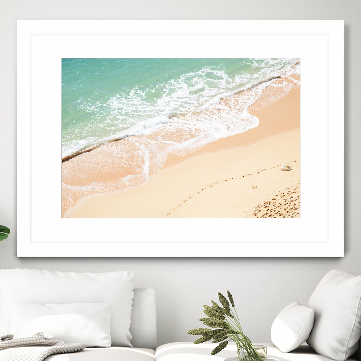 Atlantic Ocean Bliss 7 by Anitas Bellas Art on GIANT ART - beige landscape  turquoise water