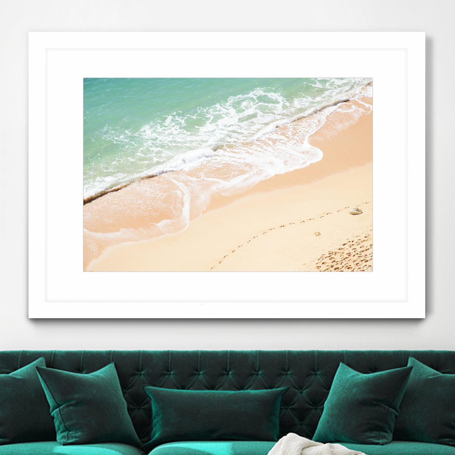 Atlantic Ocean Bliss 7 by Anitas Bellas Art on GIANT ART - beige landscape  turquoise water