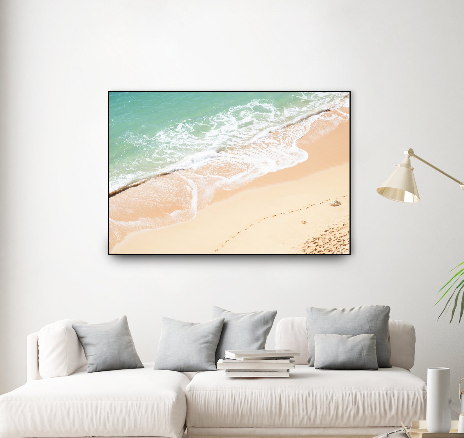 Atlantic Ocean Bliss 7 by Anitas Bellas Art on GIANT ART - beige landscape  turquoise water