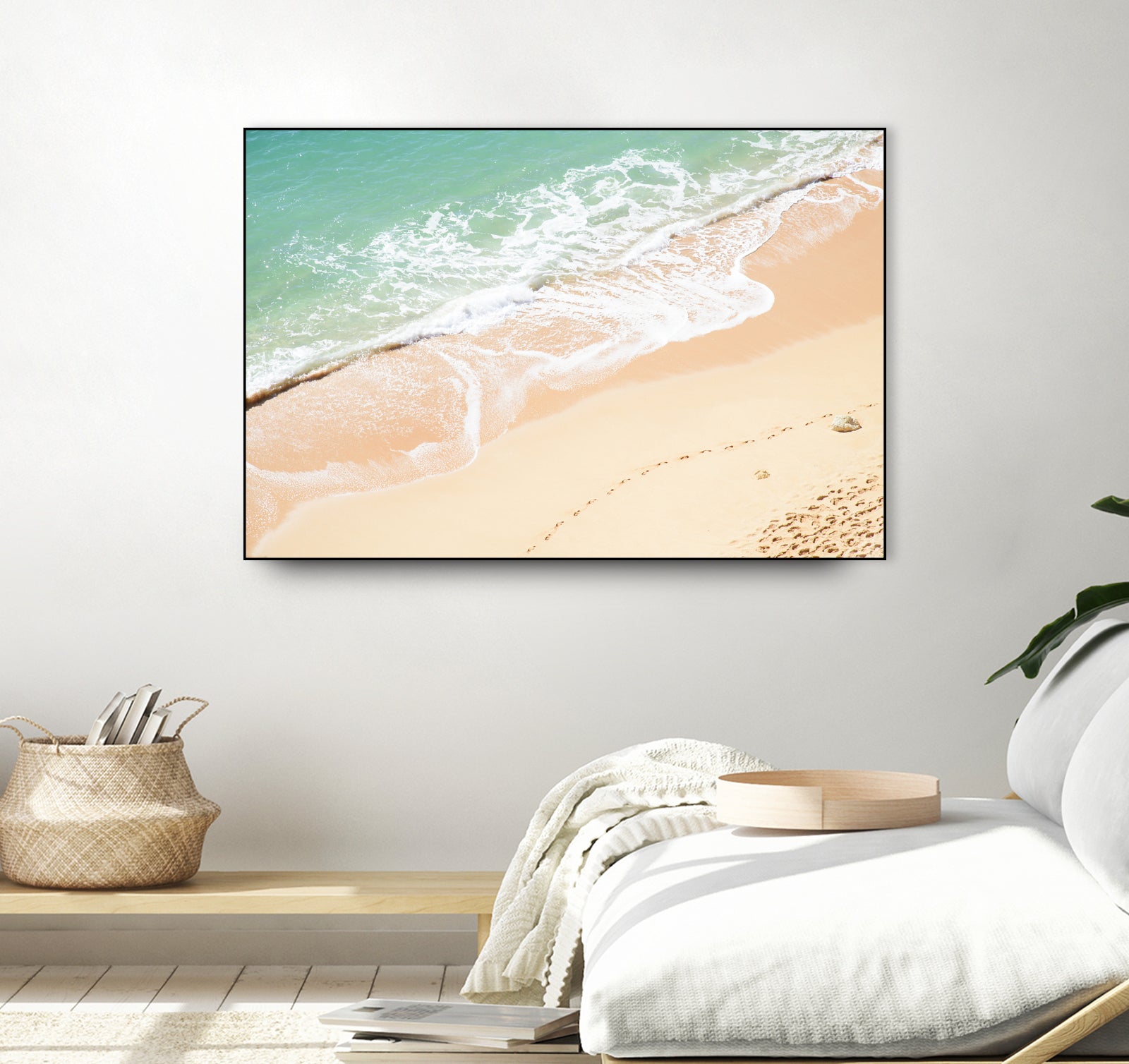 Atlantic Ocean Bliss 7 by Anitas Bellas Art on GIANT ART - beige landscape  turquoise water