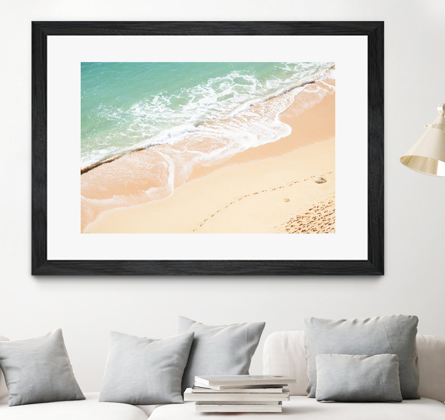 Atlantic Ocean Bliss 7 by Anitas Bellas Art on GIANT ART - beige landscape  turquoise water