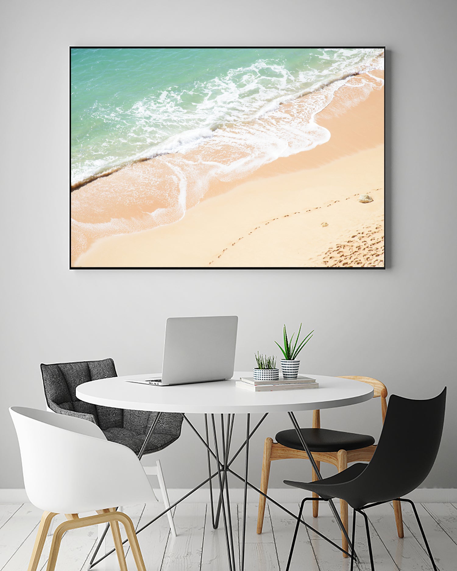 Atlantic Ocean Bliss 7 by Anitas Bellas Art on GIANT ART - beige landscape  turquoise water