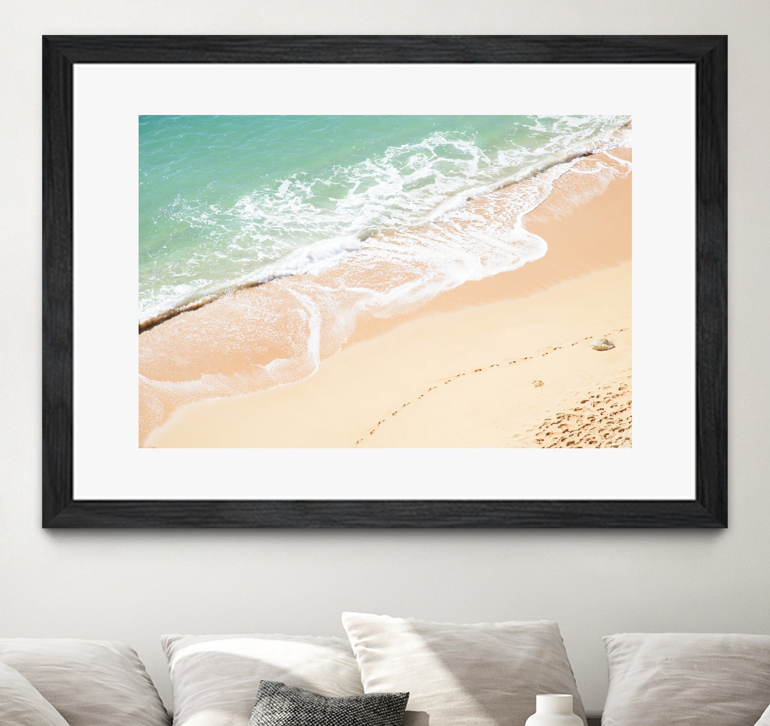 Atlantic Ocean Bliss 7 by Anitas Bellas Art on GIANT ART - beige landscape  turquoise water