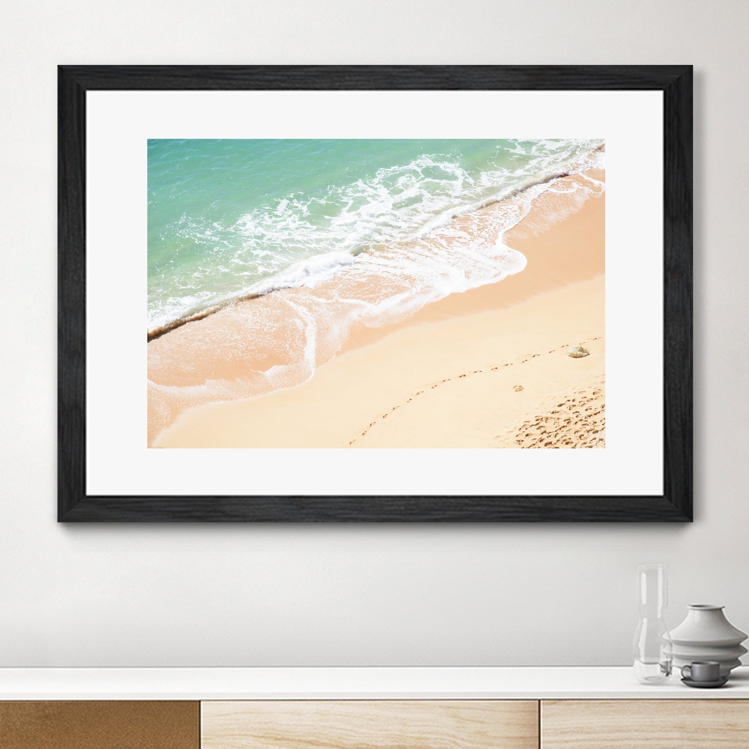 Atlantic Ocean Bliss 7 by Anitas Bellas Art on GIANT ART - beige landscape  turquoise water