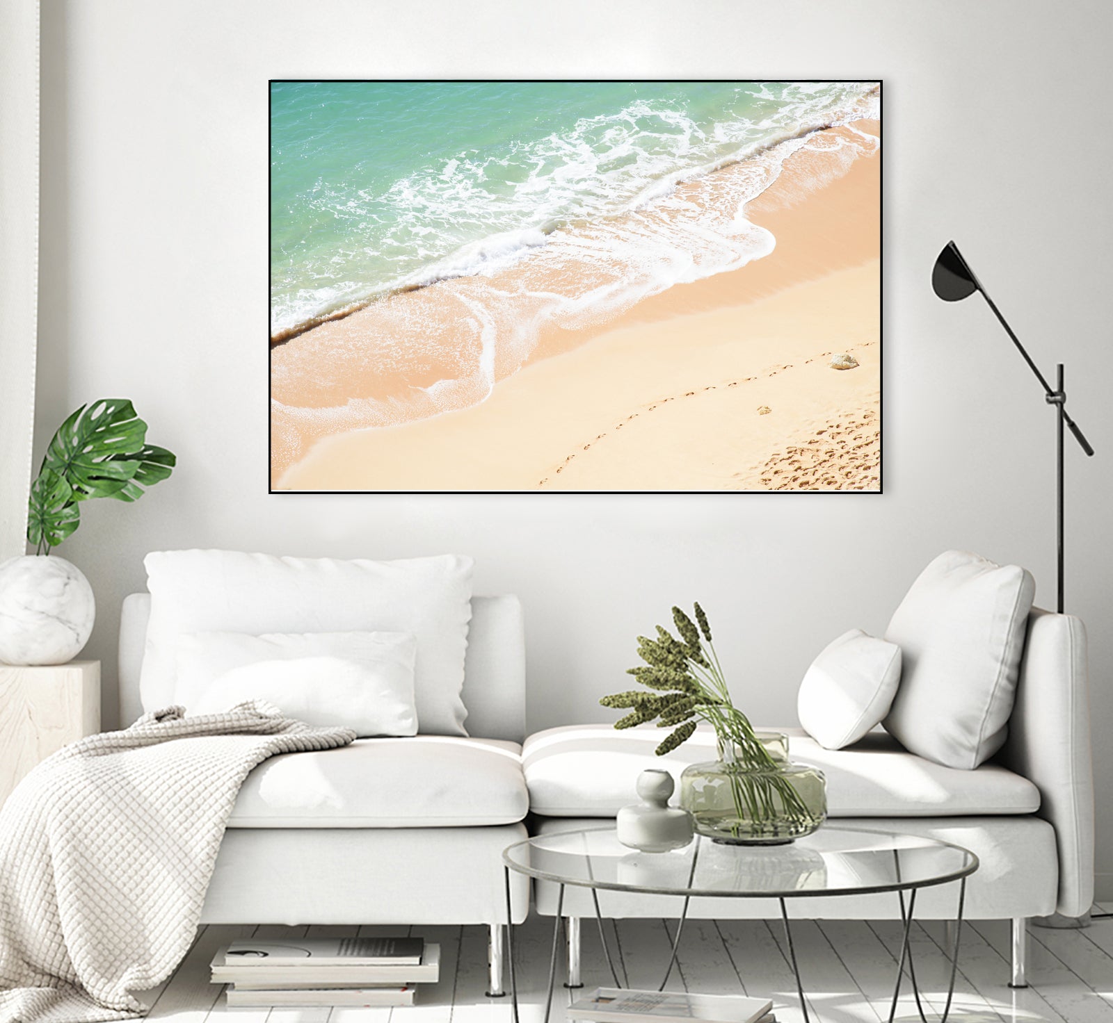 Atlantic Ocean Bliss 7 by Anitas Bellas Art on GIANT ART - beige landscape  turquoise water