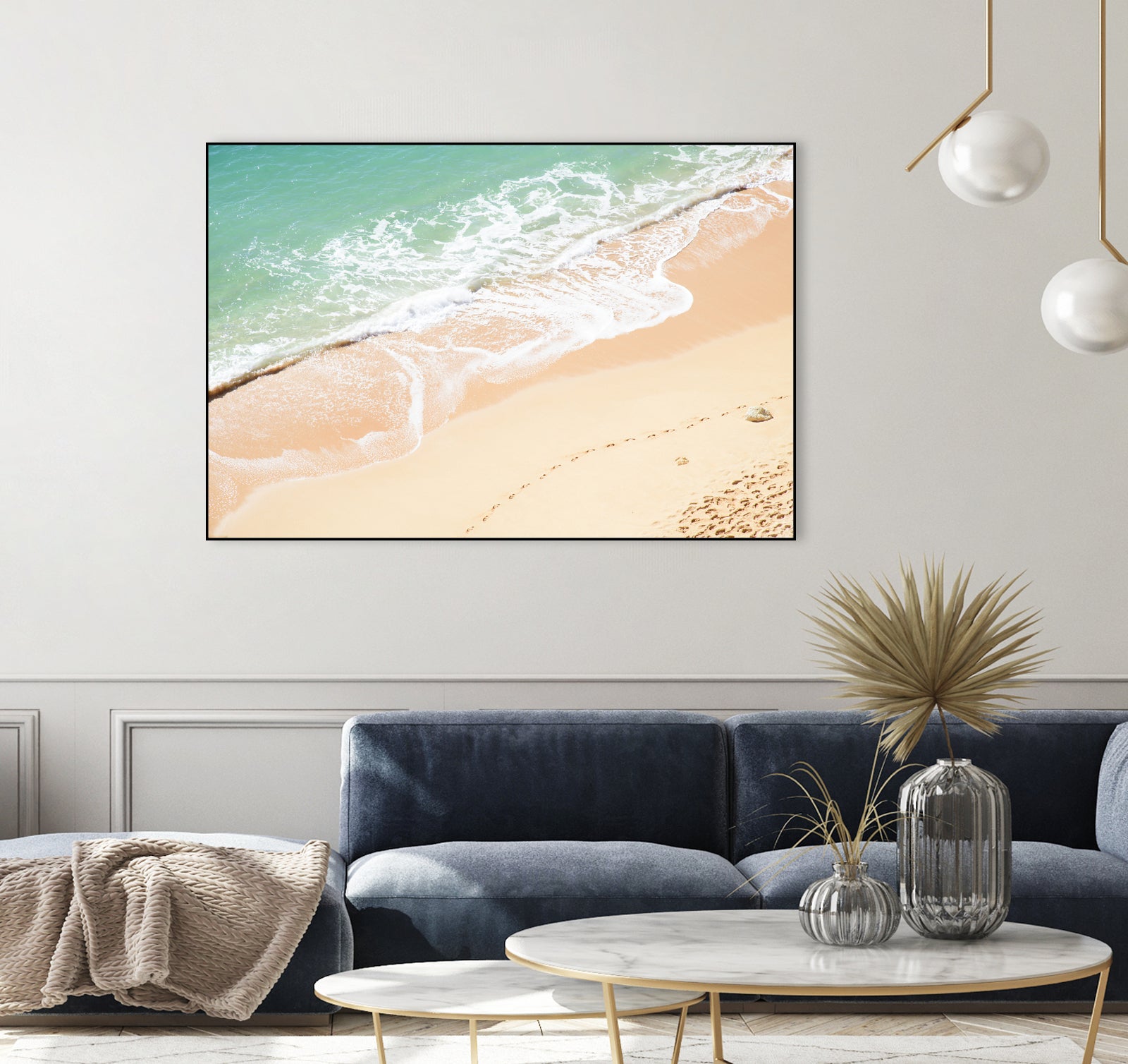 Atlantic Ocean Bliss 7 by Anitas Bellas Art on GIANT ART - beige landscape  turquoise water