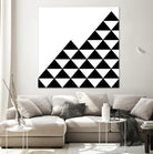 Abstract geometric pattern - black and white. by Keren Shiker on GIANT ART - black digital painting