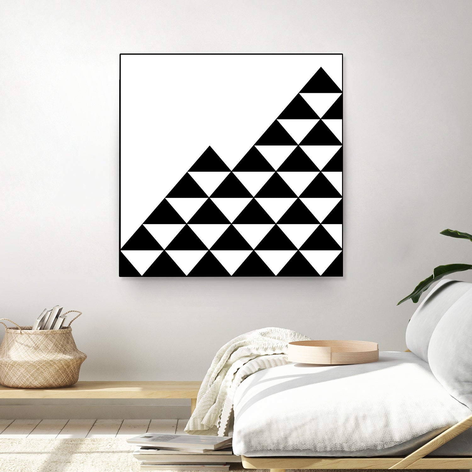 Abstract geometric pattern - black and white. by Keren Shiker on GIANT ART - black digital painting