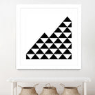 Abstract geometric pattern - black and white. by Keren Shiker on GIANT ART - black digital painting