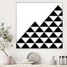 Abstract geometric pattern - black and white. by Keren Shiker on GIANT ART - black digital painting