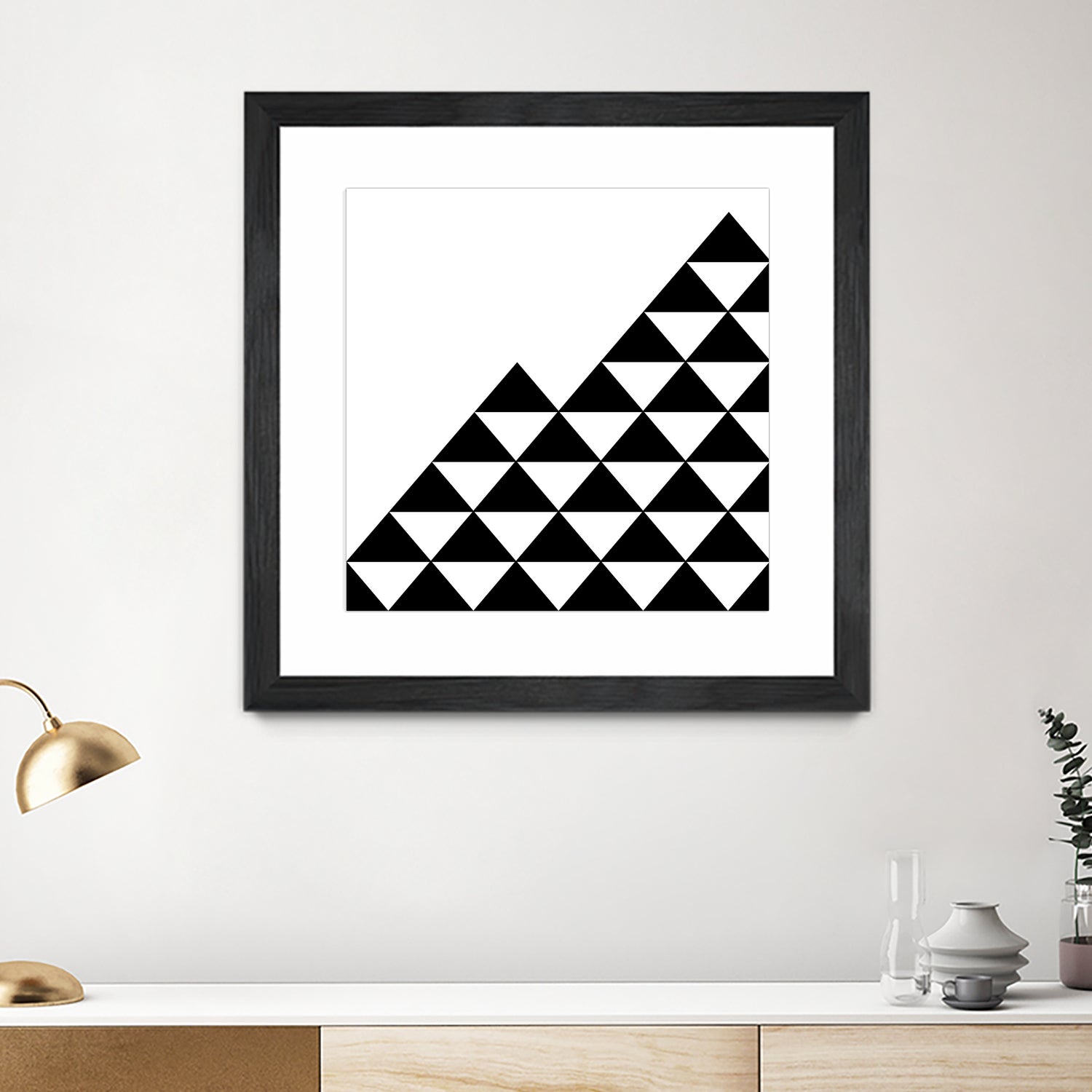 Abstract geometric pattern - black and white. by Keren Shiker on GIANT ART - black digital painting