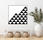 Abstract geometric pattern - black and white. by Keren Shiker on GIANT ART - black digital painting