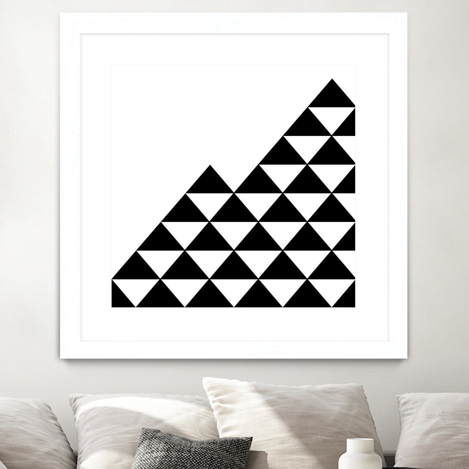 Abstract geometric pattern - black and white. by Keren Shiker on GIANT ART - black digital painting