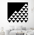 Abstract geometric pattern - black and white. by Keren Shiker on GIANT ART - black digital painting