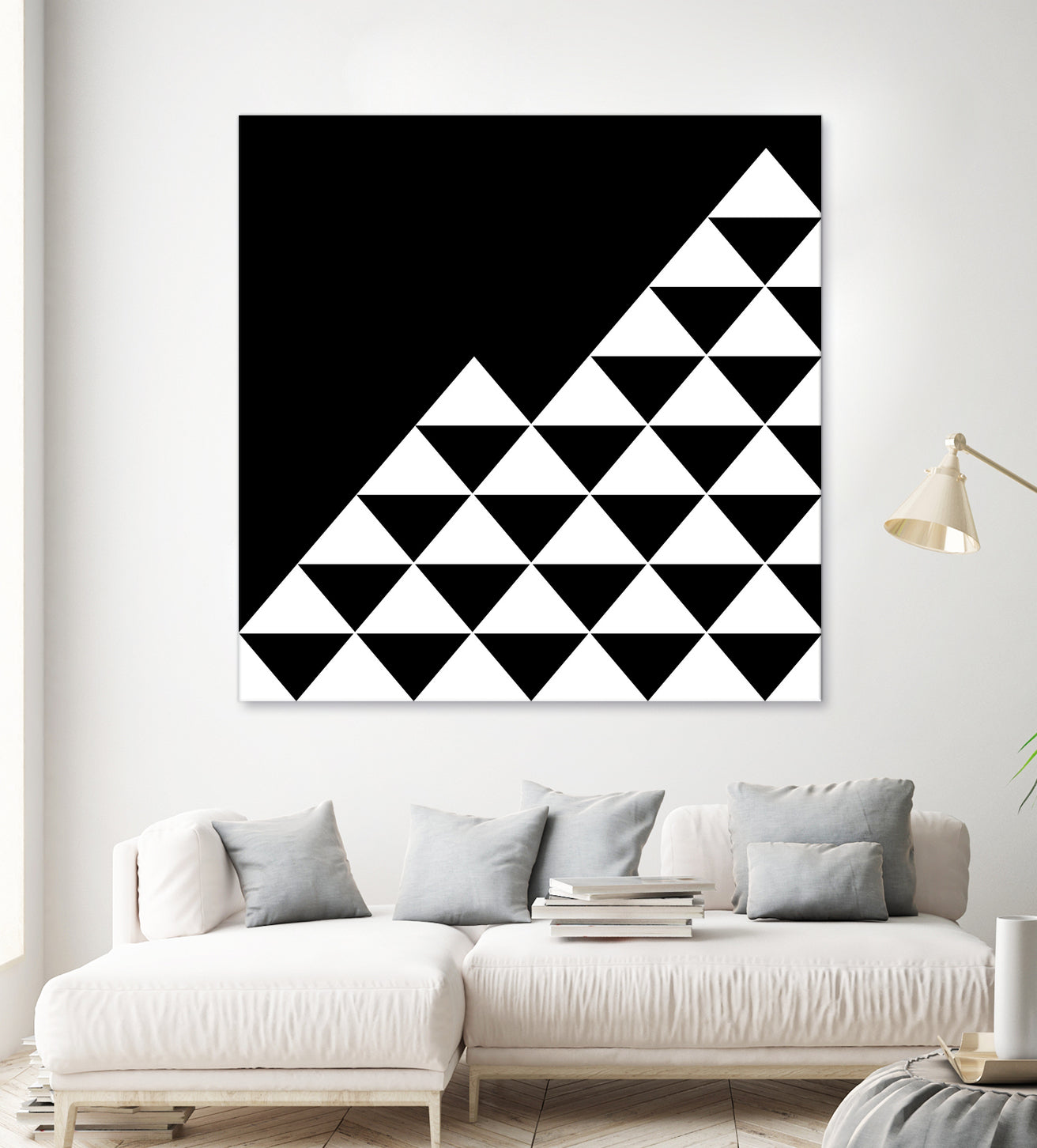 Abstract geometric pattern - black and white. by Keren Shiker on GIANT ART - black digital painting