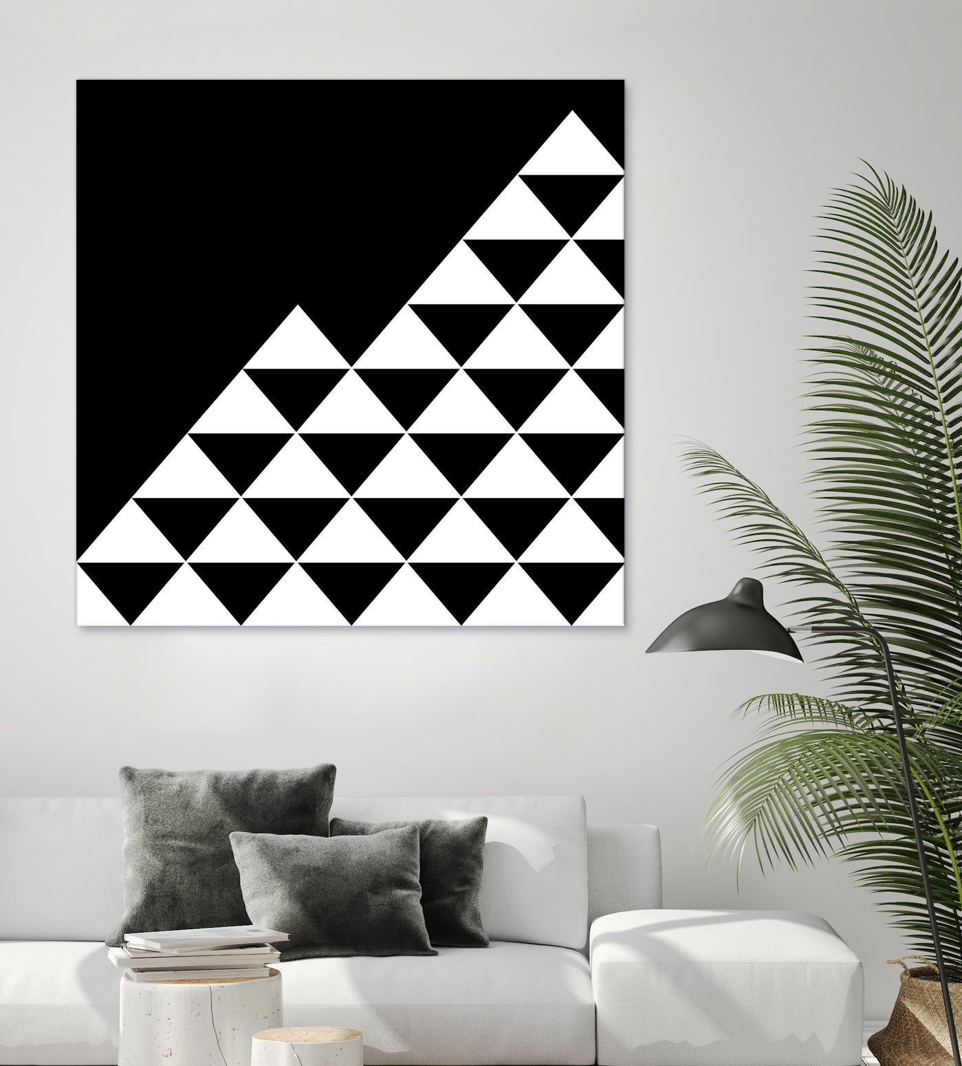 Abstract geometric pattern - black and white. by Keren Shiker on GIANT ART - black digital painting