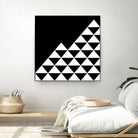 Abstract geometric pattern - black and white. by Keren Shiker on GIANT ART - black digital painting