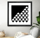 Abstract geometric pattern - black and white. by Keren Shiker on GIANT ART - black digital painting