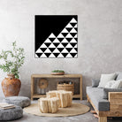 Abstract geometric pattern - black and white. by Keren Shiker on GIANT ART - black digital painting