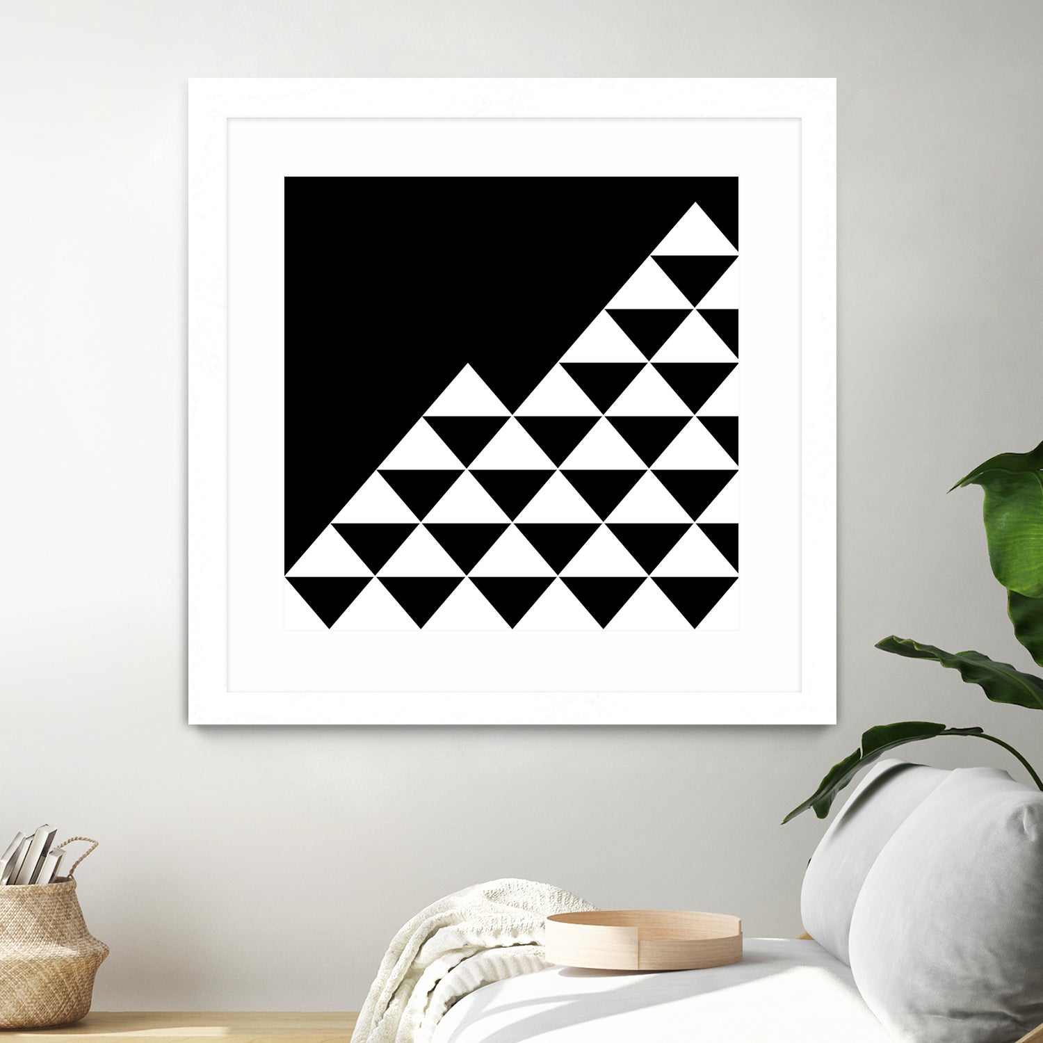 Abstract geometric pattern - black and white. by Keren Shiker on GIANT ART - black digital painting