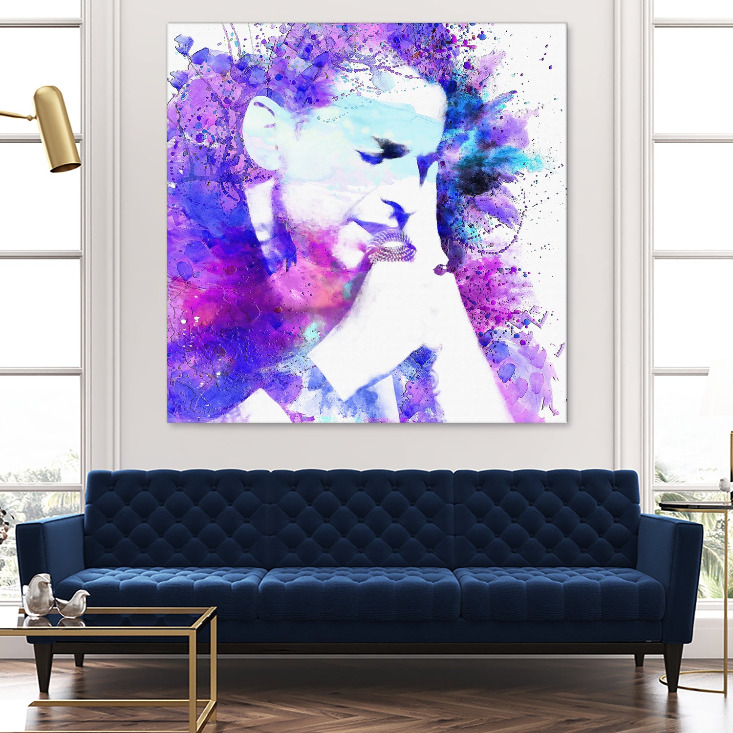 Dave Gahan by DARIA GRACHEVA on GIANT ART - fuchsia digital painting