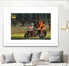 Motorcycle lover by jerome peloso on GIANT ART - orange digital painting