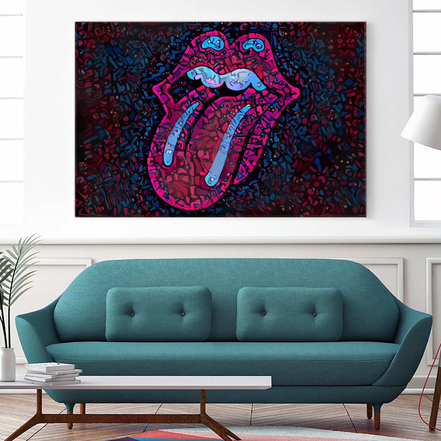 Rolling Sweet Mouth by Christian Velazquez on GIANT ART - pink digital painting