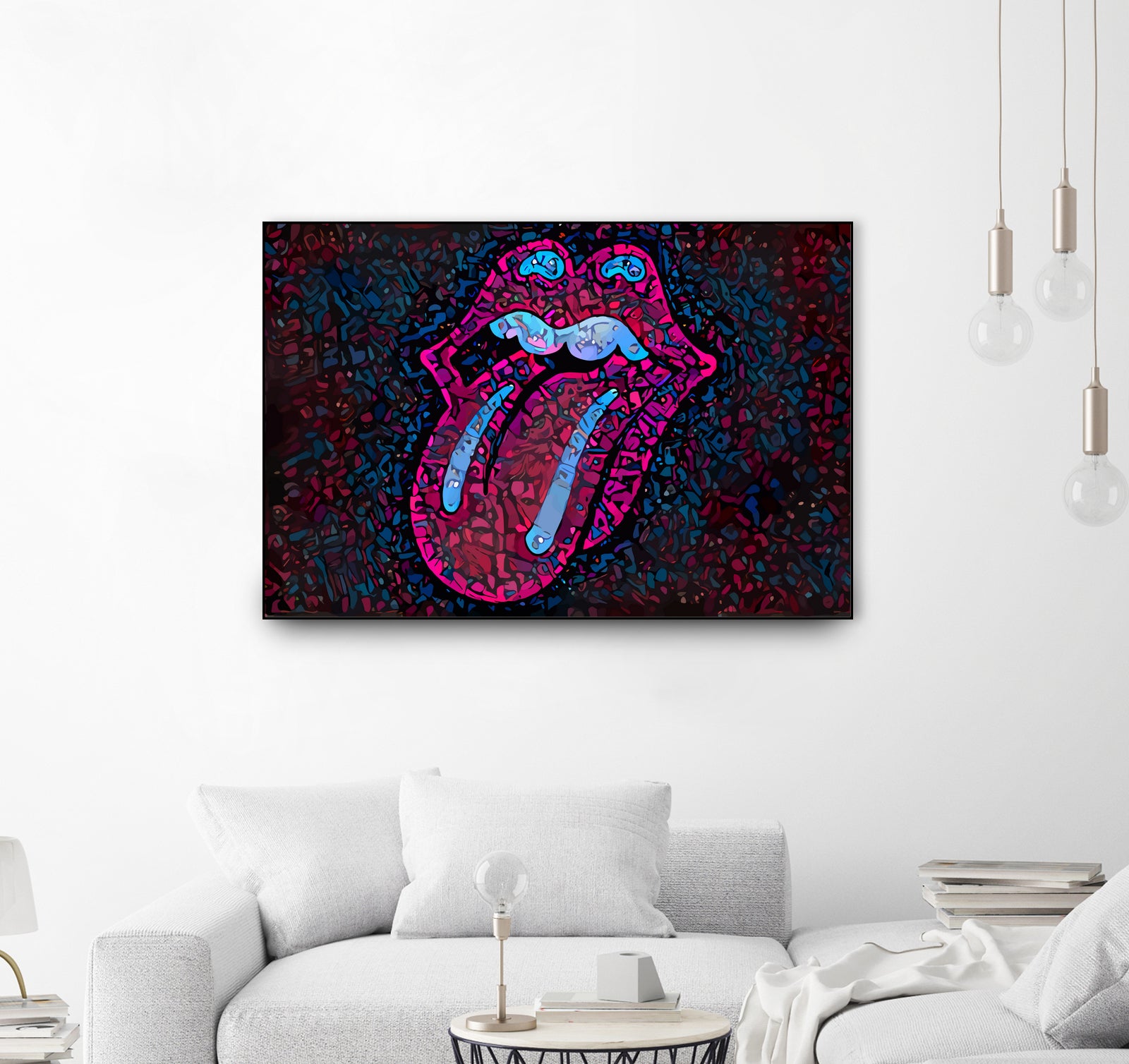 Rolling Sweet Mouth by Christian Velazquez on GIANT ART - pink digital painting