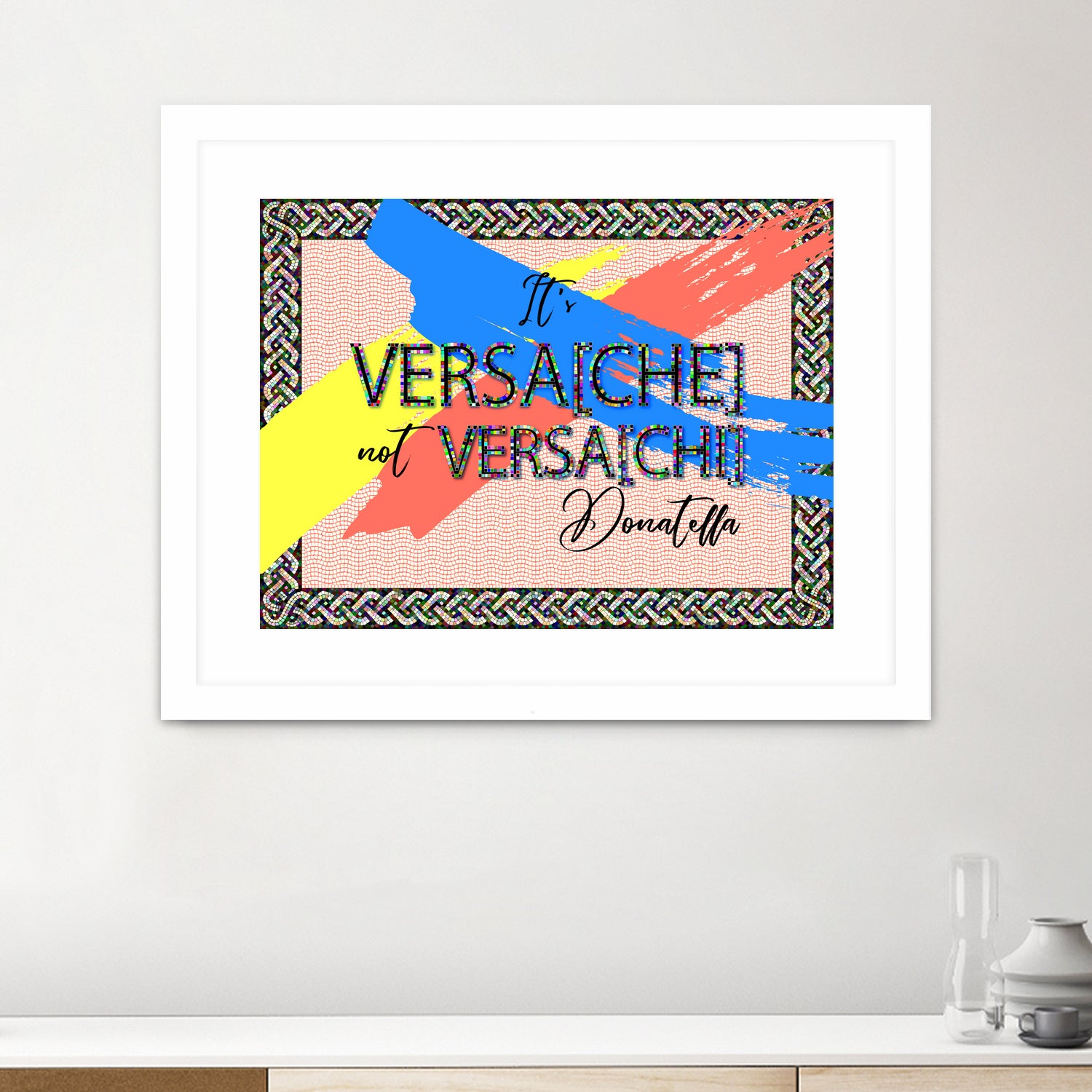 It's Versace not Versaci by Oksana Pinchuk on GIANT ART - orange digital painting