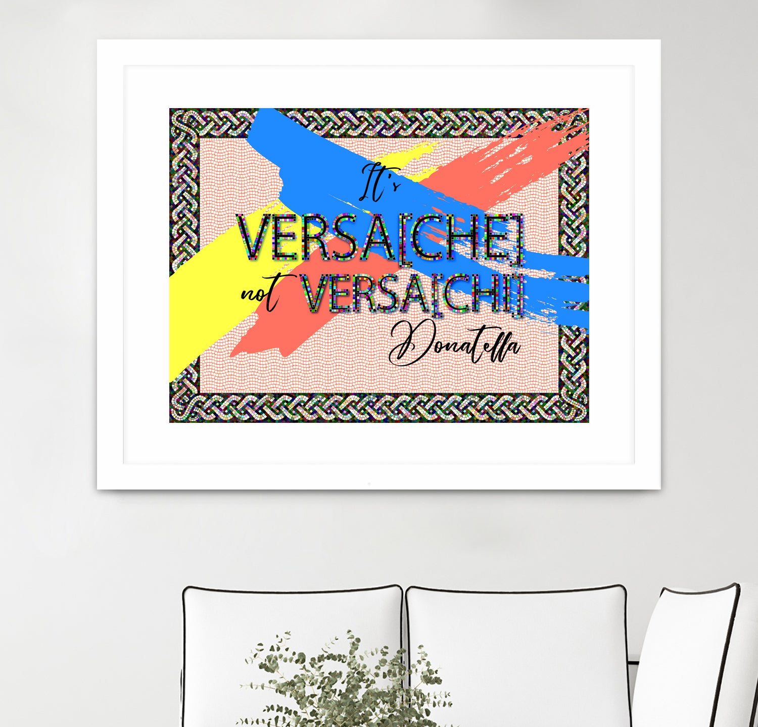 It's Versace not Versaci by Oksana Pinchuk on GIANT ART - orange digital painting