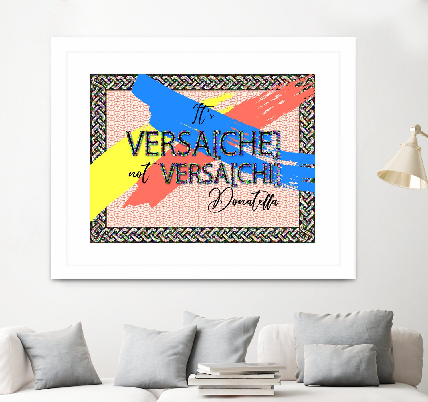 It's Versace not Versaci by Oksana Pinchuk on GIANT ART - orange digital painting