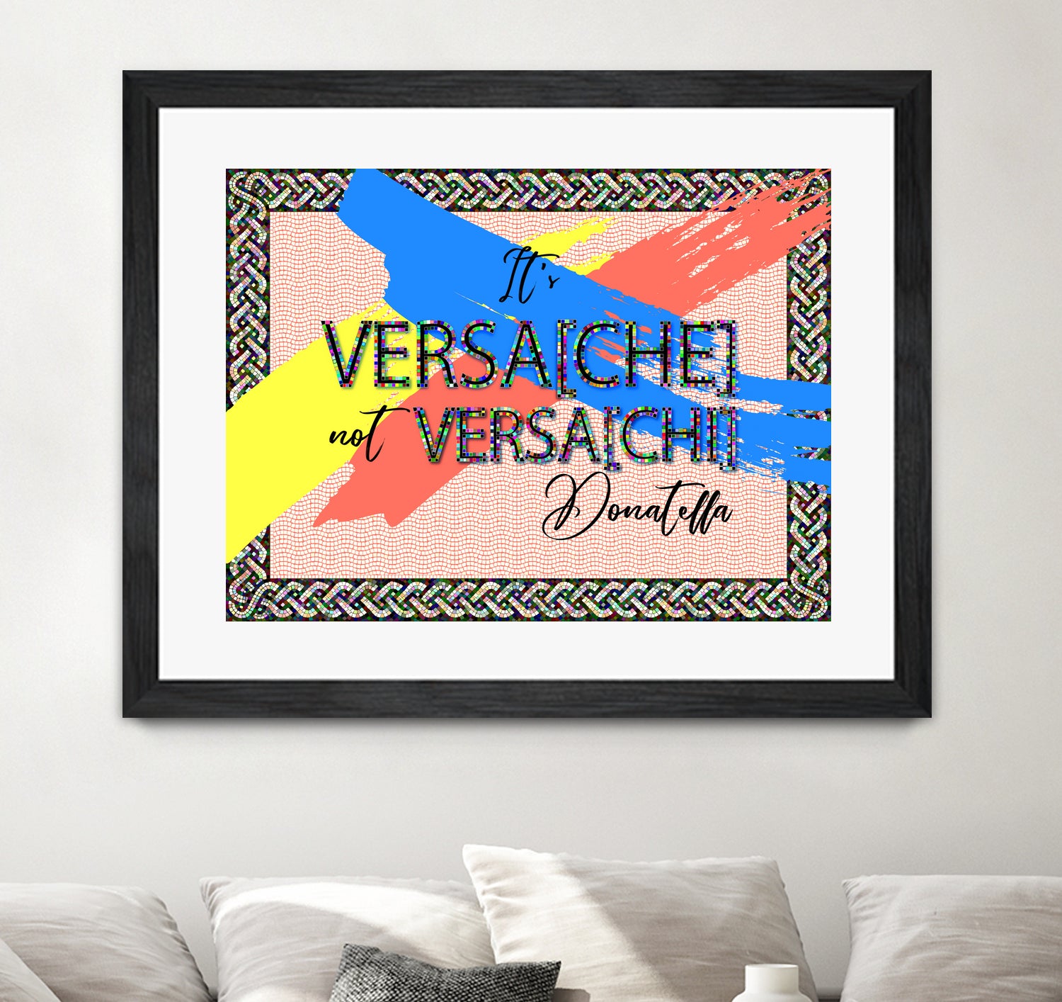 It's Versace not Versaci by Oksana Pinchuk on GIANT ART - orange digital painting