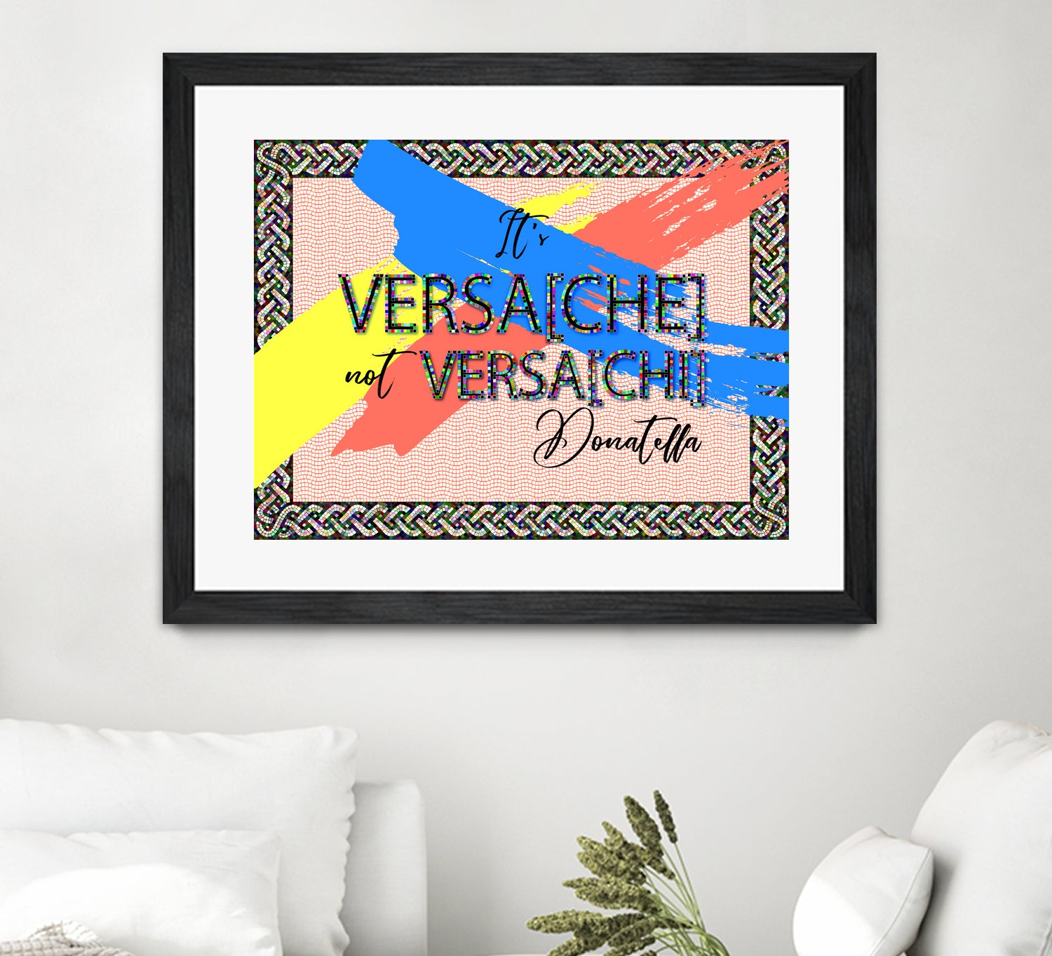 It's Versace not Versaci by Oksana Pinchuk on GIANT ART - orange digital painting