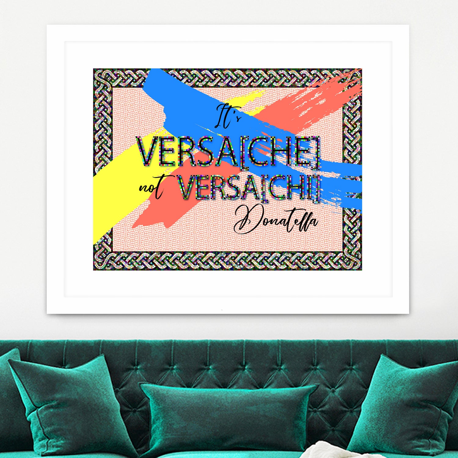 It's Versace not Versaci by Oksana Pinchuk on GIANT ART - orange digital painting